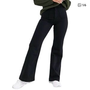 Paris Atelier & Other Stories Cotton High Waisted Flare Jeans